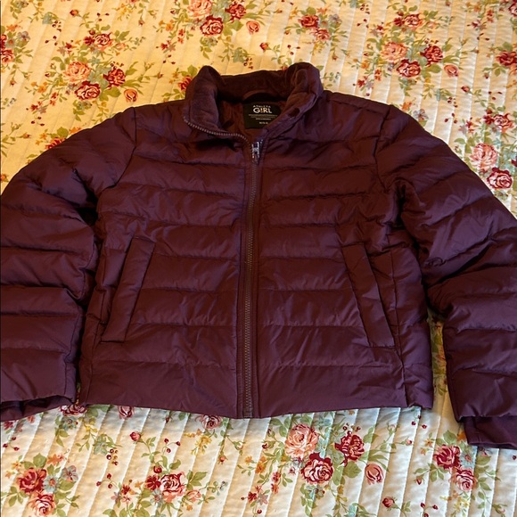Athleta Other - Athleta Girl Cool Days Down Jacket/Coat Burgundy Size Medium 8-10